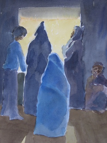 'Maroco',
Aquarell 1998,
40 x 30 'Maroco',
Aquarell 1998,
40 x 30